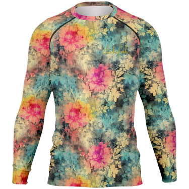 Chokefish™ Long Sleeve Rashguard Acid-Wash Men's Shirt-007